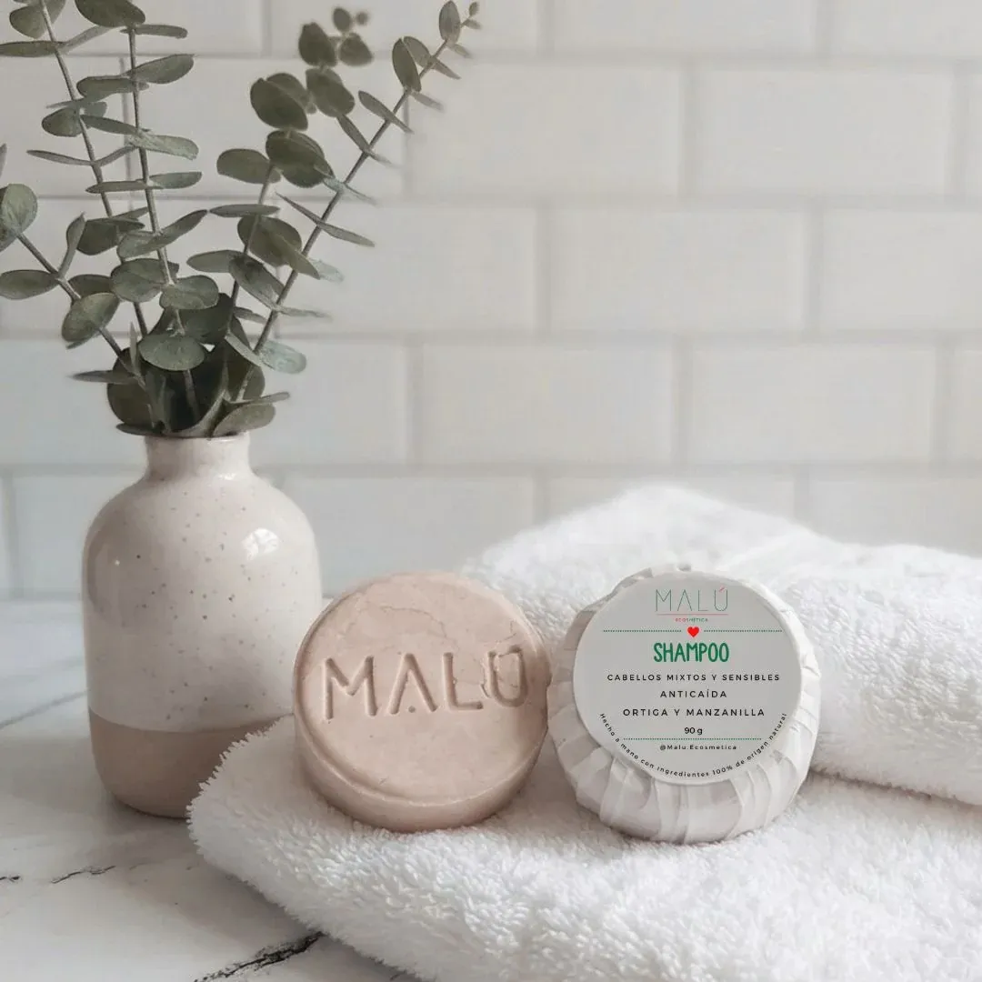 Shampoo Sólido para Cabellos Mixtos, Sensibles y Anticaída